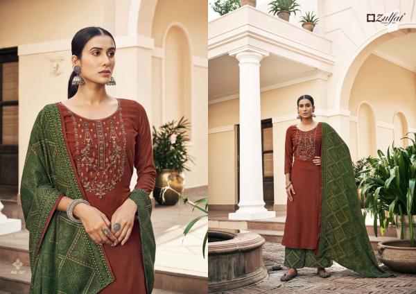 Zulfat Sohni Pure Wool Pashmina Designer Dress Material Collection 